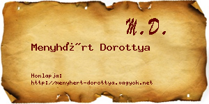Menyhért Dorottya névjegykártya