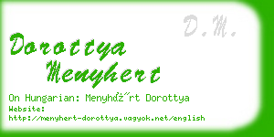 dorottya menyhert business card